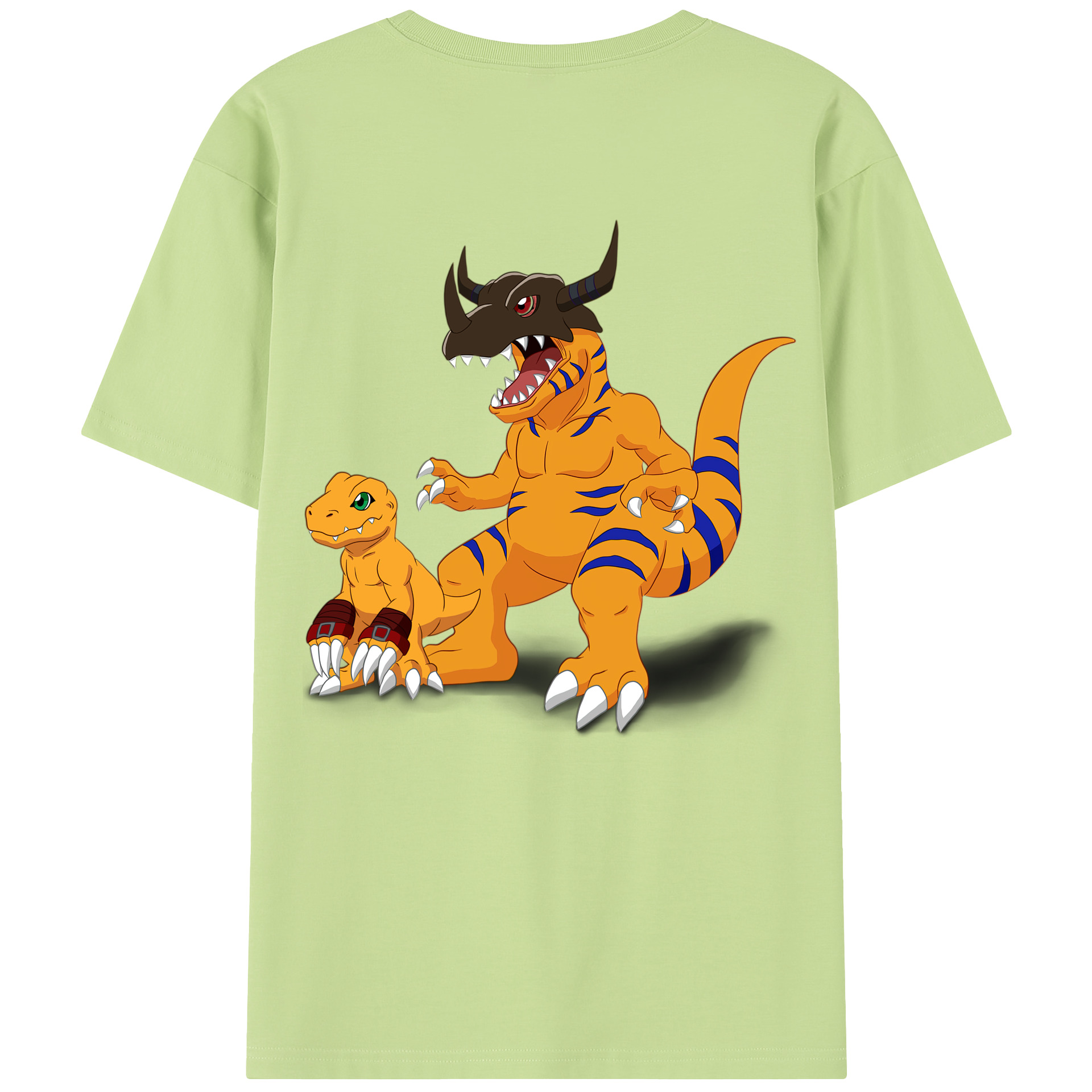（画像用） Digimon デジタルモンスター/デジモン 綿100％半袖Tシャツ（背面プリント）